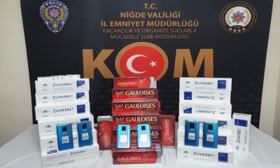 Niğde’de Kaçak Telefon ve Sigara Operasyonu