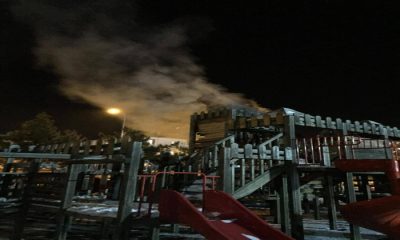 Çocuk Parkını Benzin Döküp Yaktılar…