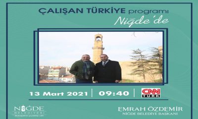 Niğde Belediye Başkanımız Sayın Emrah Özdemir CNN Türk Ekranlarında Cem Seymen ile Çalışan Türkiye Programına Konuk Oldu