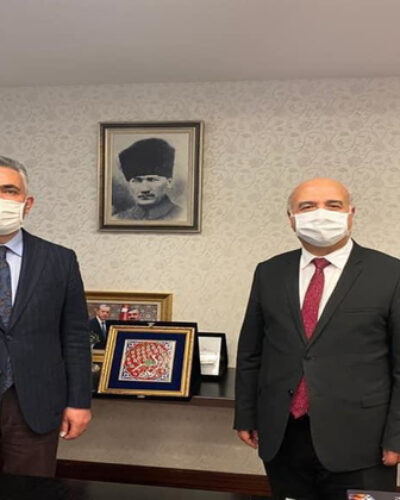 Rektörümüzden, Kredi Garanti Fonu Başkanı Erdoğan Özegen’e Ziyaret