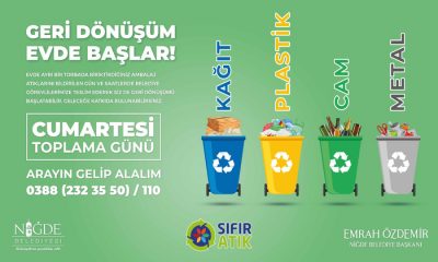 Niğde Belediyesinden “Geri Dönüşüm Evde Başlar” Kampanyası