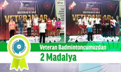 Niğde Ömer Halisdemir Üniversitesi Veteran Badmintoncularından 2 Madalya