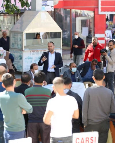 BAŞKAN ÖZDEMİR KALE ESNAFI İLE BULUŞTU