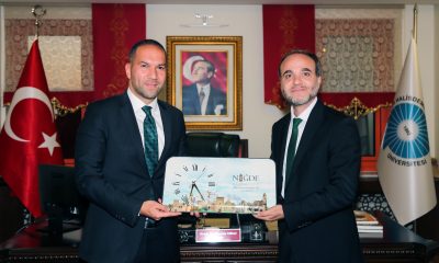 Başkan Özdemir’den Rektör Uslu’ya Hayırlı Olsun Ziyareti