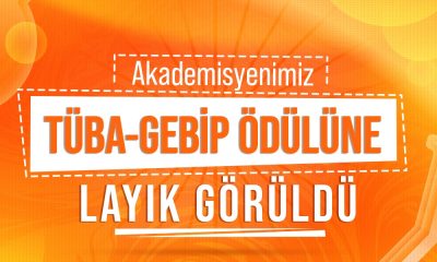 Doç. Dr. Alper Gürbüz’e TÜBA-GEBİP Ödülü