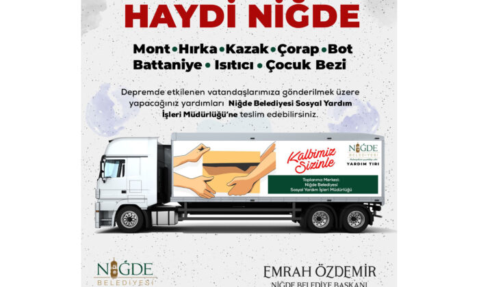 Niğde Belediyesinden Yardım Kampanyası