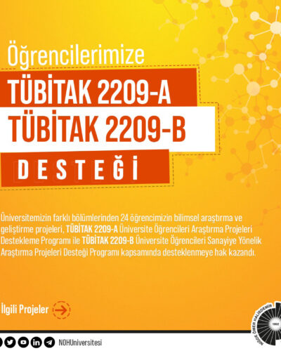 Öğrencilere TÜBİTAK Desteği