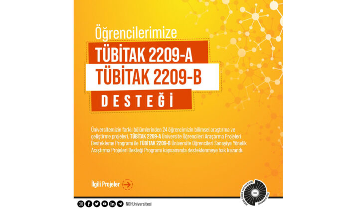 Öğrencilere TÜBİTAK Desteği