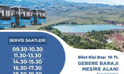 Niğde Belediyesi’nden Gebere Barajı Mesire Alanına Servis