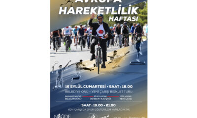 Niğde Belediyesi’nden “Hareketlilik Haftasına” Özel Bisiklet Turu