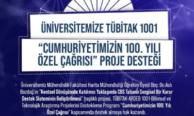 NÖHÜ’YE TÜBİTAK 1001 “CUMHURİYETİMİZİN 100. YILI ÖZEL ÇAĞRISI” PROJE DESTEĞİ