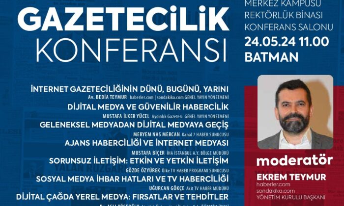 BATMAN VALİLİĞİ VE TİGAD ORGANİZESİNDE İNTERNET GAZETECİLERİ BATMAN’DA BULUŞACAK