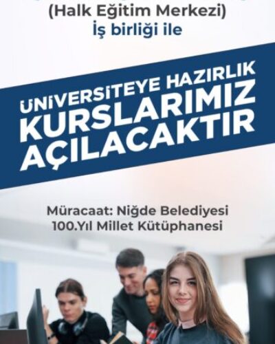 NİĞDE BELEDİYESİNDEN ÜNİVERSİTE HAYALİ KURAN GENÇLERE MÜJDE