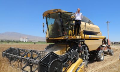 ÜRETEN VE ÇÖZÜM SUNAN NİĞDE ÖMER HALİSDEMİR ÜNİVERSİTESİ BUĞDAY HASADINA BAŞLADI