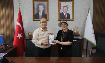 İl Milli Eğitim Müdürü Halil İbrahim Yaşar, Yazar ve Öğretmen Ülkü Demiray’ı Makamında Ağırladı