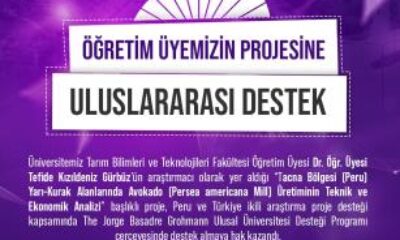 ÖĞRETİM ÜYESİNİN YER ALDIĞI PROJEYE ULUSLARARASI DESTEK
