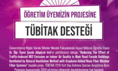 NÖHÜ’DEN ÇEVRE SAĞLIĞINA KATKI SUNACAK PROJEYE TÜBİTAK DESTEĞİ