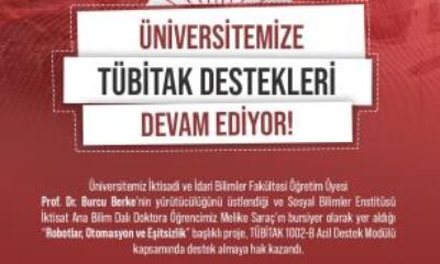 NİĞDE ÖMER HALİSDEMİR ÜNİVERSİTESİ’NE TÜBİTAK’TAN DESTEK