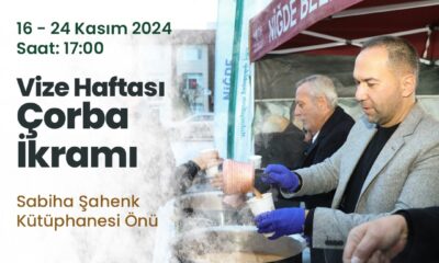 SINAV STRESİNE SICAK BİR DESTEK: NİĞDE BELEDİYESİ’NDEN ÖĞRENCİLERE ÇORBA İKRAMI!
