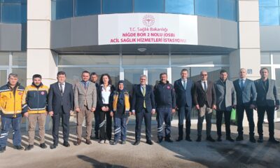 VALİ ÇELİK’TEN BOR OSB’DEKİ 2 NOLU ACİL SAĞLIK HİZMETLERİ İSTASYONUNA ZİYARET