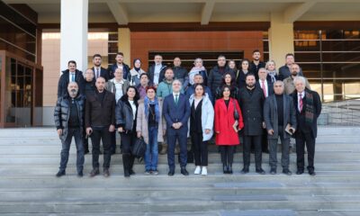 REKTÖR PROF. DR. HASAN USLU BASIN MENSUPLARIYLA BULUŞTU