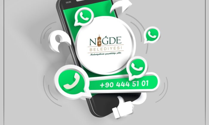 NİĞDE BELEDİYESİ’NDEN WHATSAPP HATTI HATIRLATMASI: “GÖR, YAZ, ÇEK, GÖNDER!”