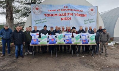 NİĞDE’DE %75 HİBELİ NOHUT VE KURU FASULYE TOHUMU DAĞITILDI