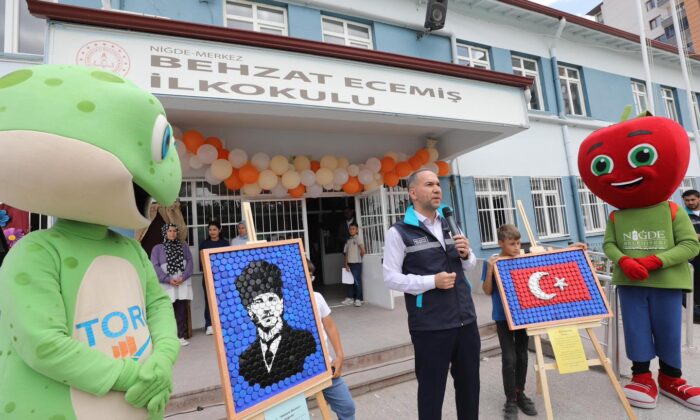 NİĞDE’DE OKULA YAĞMUR SUYU TOPLAMA VE FİLTRELEME SİSTEMİ KURULDU