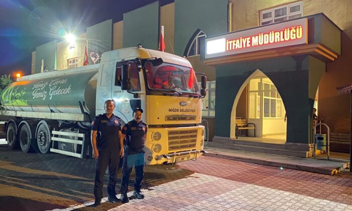 NİĞDE BELEDİYESİ İTFAİYESİ’NDEN BURSA’YA ANLAMLI DESTEK