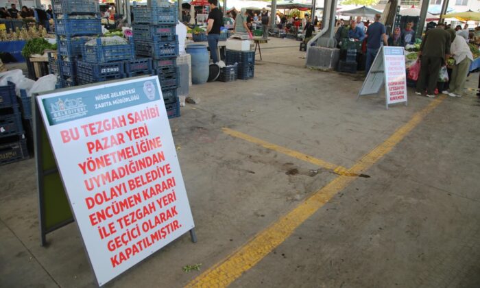 NİĞDE BELEDİYESİ’NDEN PAZAR YERLERİNDE TAVİZ YOK