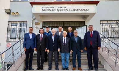 BOR’DA EĞİTİME KAZANDIRILAN SERVET ÇETİN İLKOKULU’NA PROTOKOLDEN ZİYARET