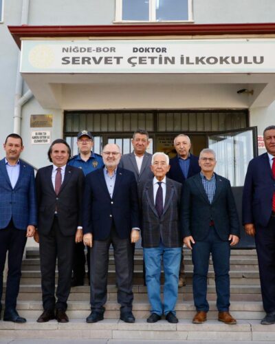 BOR’DA EĞİTİME KAZANDIRILAN SERVET ÇETİN İLKOKULU’NA PROTOKOLDEN ZİYARET