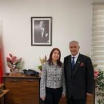 İSMET ÜNVER’DEN YURT MÜDÜRÜ FUNDA TUNÇ’A ZİYARET