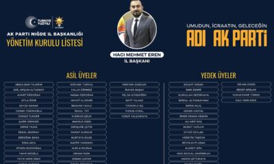 AK PARTİ İL BAŞKANI EREN, YENİ YÖNETİMİ VE HİZMET VİZYONUNU AÇIKLADI