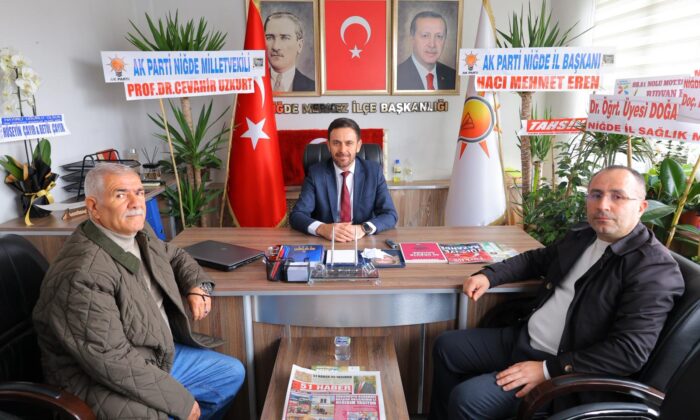 AK PARTİ MERKEZ İLÇE BAŞKANI FUAT BOZDAĞ’A HAYIRLI OLSUN ZİYARETİ
