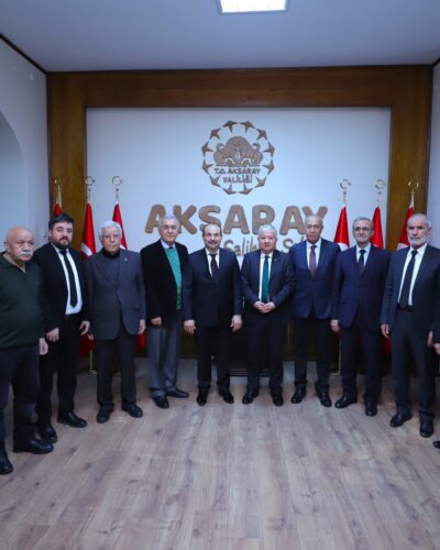 NİĞDELİ DERNEK BAŞKANLARINDAN VALİ MURAT DURU’YA HAYIRLI OLSUN ZİYARETİ