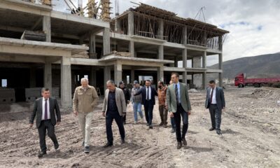 ÇAMARDI’DA 20 YATAKLI İLÇE DEVLET HASTANESİ İNŞAATINDA İNCELEME