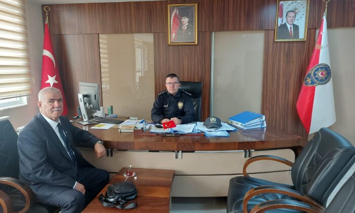 İSMET ÜNVER’DEN EMNİYET MÜDÜRÜ CANER ÖZ’E ZİYARET