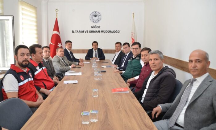 NİĞDE’DE BİTKİSEL ÜRETİM PLANI TOPLANTISI DÜZENLENDİ