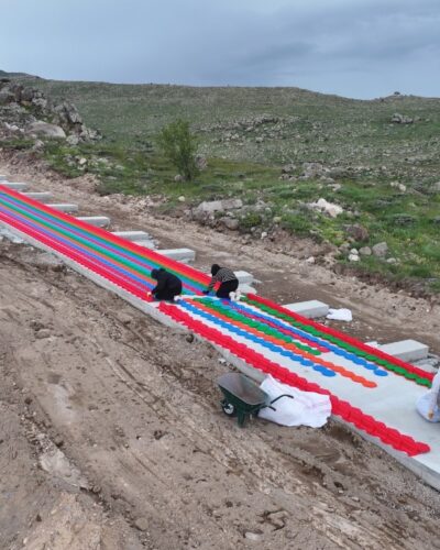 TÜRKİYE’NİN EN UZUN RENKLİ KAYDIRAĞI SEZONA MERHABA DEMEYE HAZIRLANIYOR