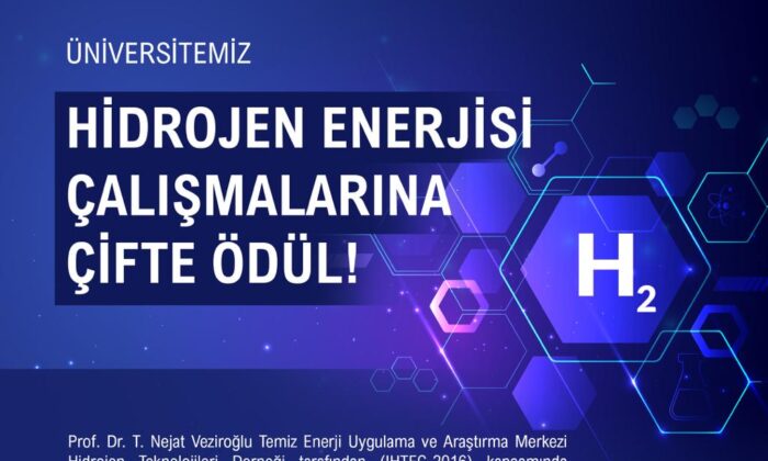 Üniversitemiz Hidrojen Enerjisi Çalışmalarına Çifte Ödül