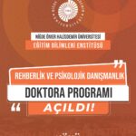 Üniversitemizde Yeni Doktora Programı