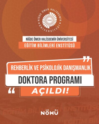 Üniversitemizde Yeni Doktora Programı