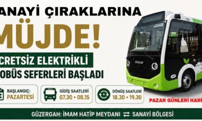 NİĞDE BELEDİYESİ ÜRETEN ELLERİN YANINDA: SANAYİ ÇIRAKLARINA ÜCRETSİZ ULAŞIM