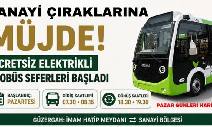 NİĞDE BELEDİYESİ ÜRETEN ELLERİN YANINDA: SANAYİ ÇIRAKLARINA ÜCRETSİZ ULAŞIM