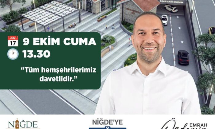 DIŞARI CAMİ OTOPARKI VE PEYZAJ PROJESİ’NİN TEMELİ ATILIYOR